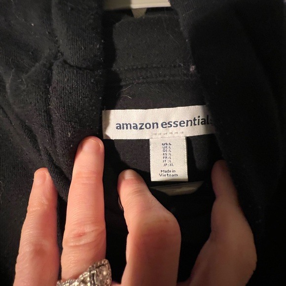 Amazon Essentials Classic Black Hoodie - Picture 2 of 2